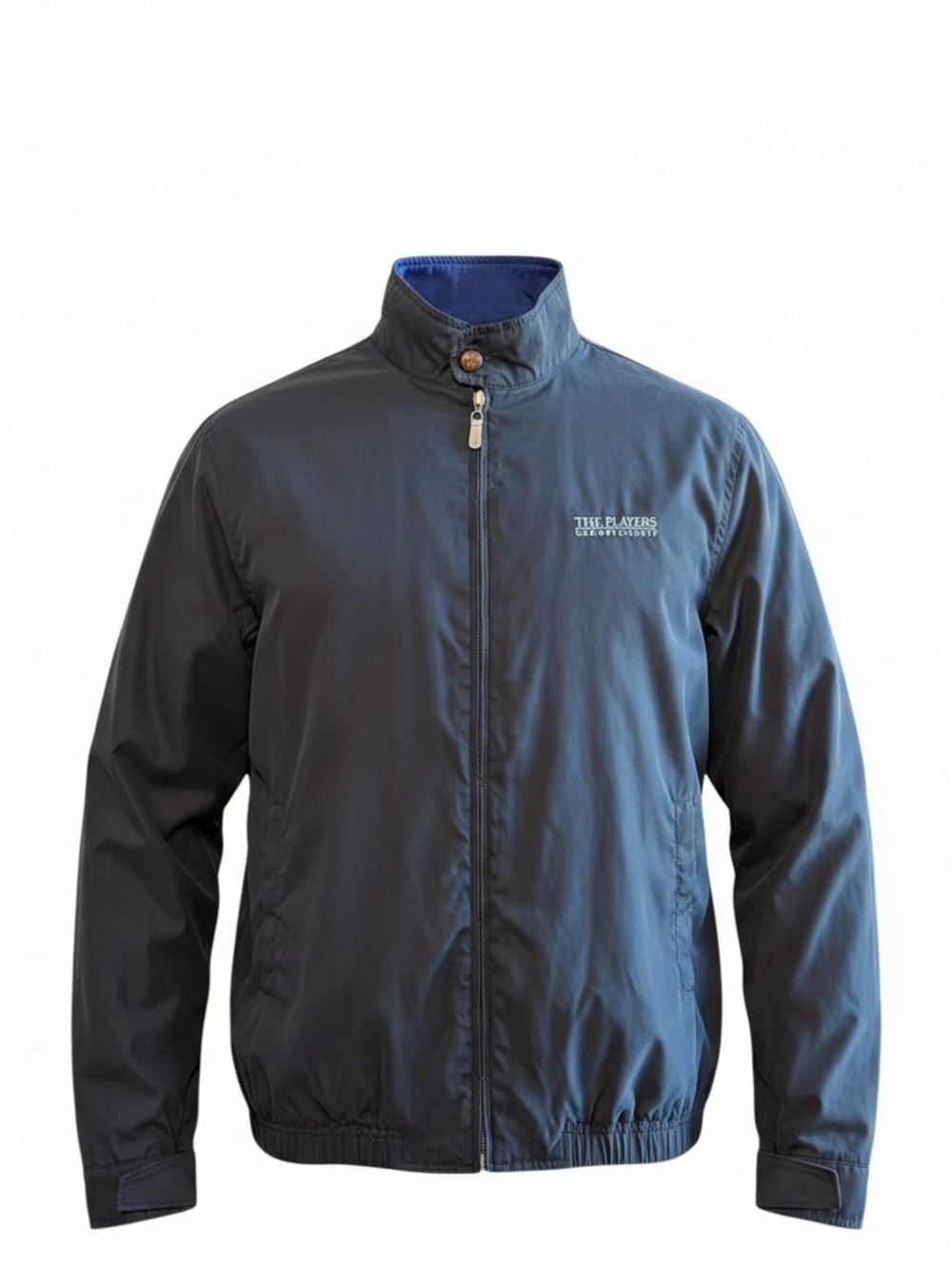Bobby Jones golf Full Zip Windbreaker Jacket embroidered Logo Pocket Men’s Large